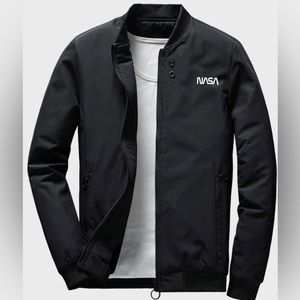Men’s NASA Bomber Jacket- Full Zip with pockets